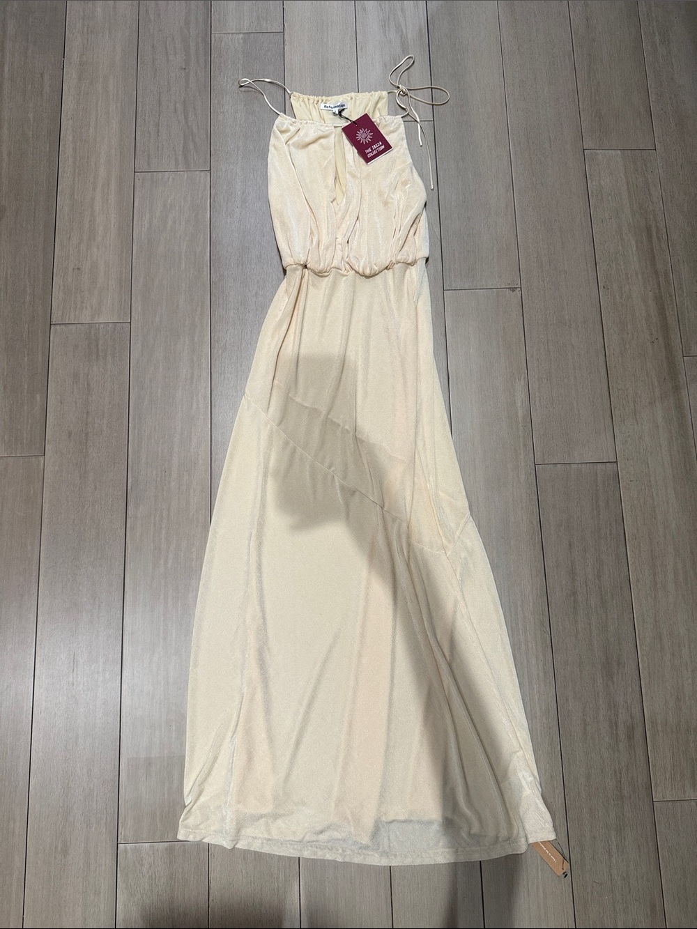 Reformation Lupe Knit Dress Sugar